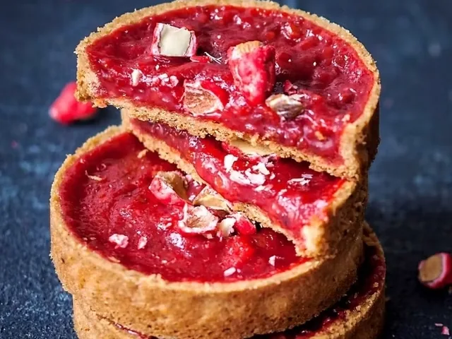 Mini tartelettes à la praline rose